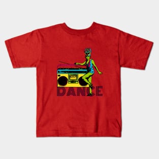 Dance 80s Boom Box 20s Flapper Mash Up Kids T-Shirt